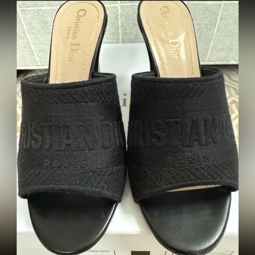 Christian Dior Black Women's Dway Heels US 7.5